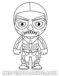 There is a custom style for the old. Skull Trooper Fortnite Coloring Sheets Novocom Top
