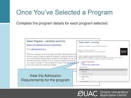 The ouac deals with applications to undergraduate programs offered by ontario's universities. Applying Online To Ontario S Universities Ppt Download