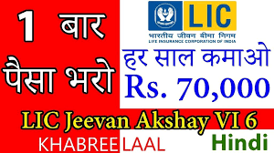 earn income after one time investment with lic jeevan akshay