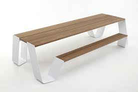 Benches are more affordable than swings and gliders due to their simple construction and offer a wider range of options. Innovative Contemporary Outdoor Design The Hopper Table And Seat By Extremis Homesthetics 1 Homesthetics Inspiring Ideas For Your Home