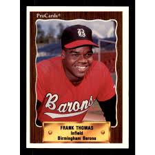 We did not find results for: Frank Thomas Rookie Card 1990 Birmingham Barons Prorookie Cards 1116