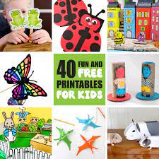 This page contains a free cutting template download with simple shapes to cut out, and lots of. Fun Free Kids Printables The Craft Train