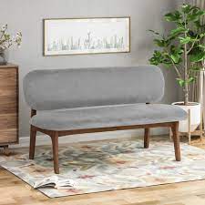 Modern upholstered loveseat settee bench upholstered dining bench button tufted banquette sofa living room dining room entryway bench couch. Upholstered Dining Bench With Back Ideas On Foter