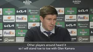 Kamara's lawyer, aamer anwar, called kudela's sanction the barest minimum penalty and made a rangers welcome kudela's suspension, which they say vindicates glen kamara's evidence. Glen Kamara Steven Gerrard Calls On Uefa To Act After Rangers Player Is Racially Abused Eurosport