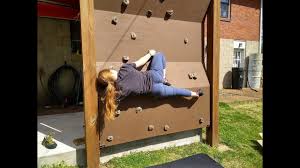 Outdoor home rock climbing wall. Outdoor Climbing Wall Mount And Add Holds Final Part 4 Youtube
