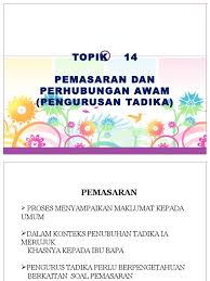 Kertas cadangan penubuhan kelab pencinta alam. Strategi Pemasaran Tadika