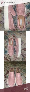 Steve Madden Gills Pink Suede Slip On Sneaker Pink Suede Steve Madden Sneakers