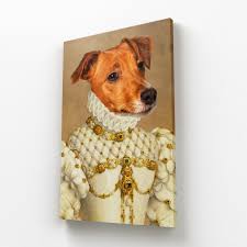 What kind of paper to use for pet portraits? The Princess Custom Pet Canvas Paw Glory Paw Glory
