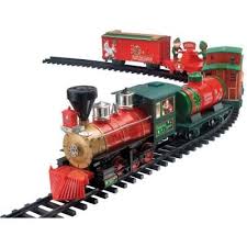 Home Accents Holiday North Pole Express Christmas Train Set 37187 At The Home Depot Christmas Train Set Christmas Train Indoor Christmas Decorations