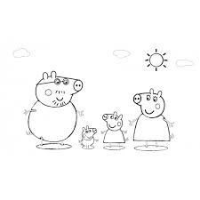 Peppa pig da colorare e stampare gratis. Disegno Di La Famiglia Di Peppa Pig Da Colorare Per Bambini Disegnidacolorareonline Com