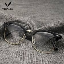 Hot Fashion Retro Half Frame Glasses Frame Men Women Optical Glasses With Clear Erkek Moda Tarzlari Gozluk Moda Taki