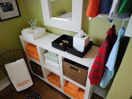 Not only does it have a lot of storage space, but it also comes with a cool mirror that comes in handy. Small Bathroom Storage Solutions Diy