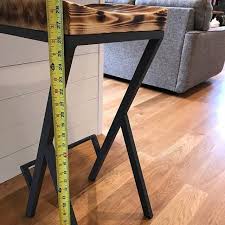 Height 13 40in 33 99cm Wood Metal Stool Metal Stool Wood Metal Stool Metal Bar Stools