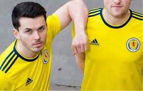Buy the new scotland football shirts including shorts, socks and training kit. Scotland 2018 19 Adidas Away Kit Football Fashion Football Fashion Football Tops Football