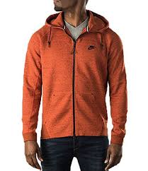 Black And Orange Jacket Mens Nike Mens Tech Fleece Aw77 Hoodie Jacket Rust Orange Black Modesens Tech Hoodie Hoodie Jacket Nike Tech Hoodie