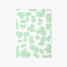 We have 12 images about aesthetic cow print including images, pictures, photos, wallpapers, and more. Mint Green Cow Pattern Art Board Print By Claysus Redbubble