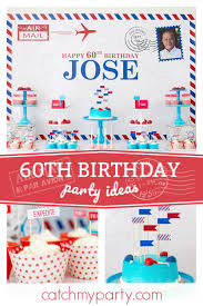 Us Mail Birthday Jose Post Office Themed 60th Birthday Catch My Party Vintage Party Ideas Retirement Party Themes Birthday Party Activities