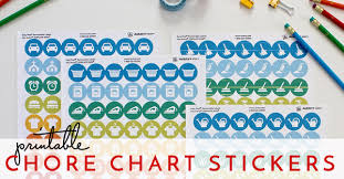 Printable Chore Chart Stickers The Homes I Have Made