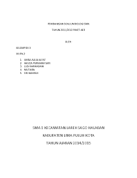 Pembahasan soal un biologi sma 2014. Doc Pembahasan Soal Un Biologi Sma Tahun 2011 2012 Paket A83 Oleh Kelompok 3 Xii Novri Yelsi Academia Edu
