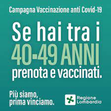 Insieme toccherà alle categorie più esposte, come le forze dell'ordine. Vaccini Scattate Alle 22 Di Mercoledi In Lombardia Le Prenotazioni Per La Fascia 40 49 Anni Cronaca Bergamo