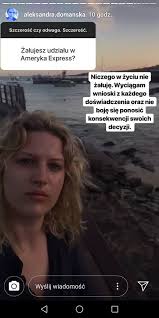 Trzeba przyznać, że aleksandra domańska zwyciężczyni ameryka express poprzez udział w programie podzieliła telewidzów na tych, którzy jej wierni kibicowali oraz tych, którzy nie stali się jej fanami. Aleksandra Domanska Wkurzona Na Montaz W Ameryka Express Odpowiada Krytykom Nie Bede Milczec