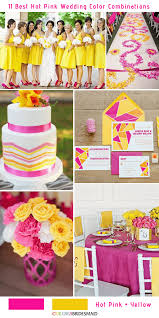 11 Best Hot Pink Wedding Color Combinations Ideas Hot Pink Wedding Colors Hot Pink Weddings Pink Wedding Colors