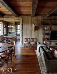 Rustic Wood Cabin Melanie Millner The Design Atelie House Tour Rustic Lake W Hunting Lodge Interiors Hunting Cabin Decor Modern Farmhouse Living Room Decor