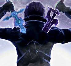 Kirito tends to use a single handed straight sword. Sword Art Online Kirito Swords Cosplay Set
