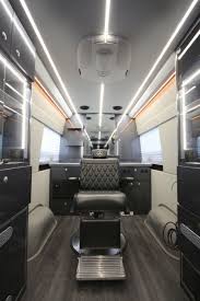 Mobile Barber Shop In 2020 Mobile Barber Barber Shop Interior Barber Shop
