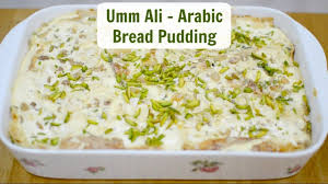 Umm Ali Arabic Bread Pudding Dessert Naf S Kitchen Bread Pudding Pudding Desserts Bread Pudding Dessert