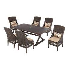 Maybe you would like to learn more about one of these? Hampton Bay Woodbury 7 Piece Patio Dining Set In Tan The Home Depot Canada