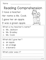 Free Reading Comprehension Reading Worksheets Kindergarten Reading Worksheets Reading Comprehension Worksheets