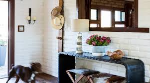 Create a dark and cosy atmosphere by matching black exposed. Brick Wall Decor Ideas You Ll Love Sunset Magazine
