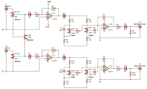 Http Www Zpag Net Electroniques Audio2 Stereo Tone Control 360 Degree Html Audio Amplifier Electronics Circuit Electronic Schematics