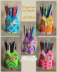 Origami Pencil Holders 3dorigami Origami Pencil Holder Origami Models 3d Origami