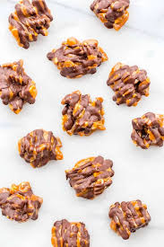 Melt caramels with 1/3 cup milk. Caramel Pecan Clusters My Baking Addiction