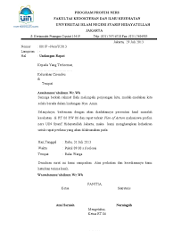 Surat undangan adalah surat pemberitahuan akan adanya acara. Surat Undangan Rapat Doc