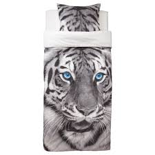 Urskog Duvet Cover And Pillowcase S Tiger Gray Twin En 2020 Housse De Couette Cadre De Lit Ikea