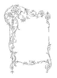 Scrollyframe Graphicsfairy Caligraphie Cadre Dessin Coloriage