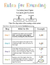 Rounding Rules Anchor Chart Worksheets Teaching Resources
