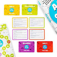 You can use this swimming information to make your own swimming trivia questions. Amazon Com All Of Us The Family Trivia Game For All Generations Gen Z Gen Y Gen X Y Baby Boomers Por What Do You Meme Juguetes Y Juegos