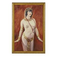 Sold at Auction: A Theda Bara as Cleopatra painting by Nicholas A. Volpe