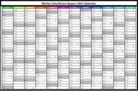 Es gibt aber eine reihe von besonderheiten in der bayerischen. 2021 Kalender Winterferien Und Feiertage Bayern Schulferien Kalender