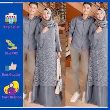 Bahan baju couple yang bagus; Set Baju Couple Pasangan Pria Wanita Dress Brukat Burkat Baju Kondangan Sarimbit Kekinian Dres Pesta Shopee Indonesia