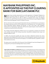 3+ years of work experience with a proven track record of success. Maybank News And Updates