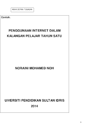 Contoh halaman pengesahan tesis ketentuan penulisan daftar pustaka Upsi Sem8 è¯¾ä¸šè¯´æ˜Ž Krl3043 Ilmiah Bc