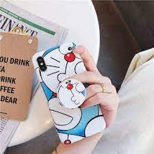 doraemon case pop socket for iphone 6 7 8 x doraemon popsockets customised phone case