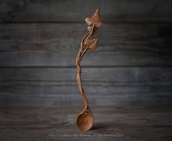 Hand Carved Ivy Spoon By Giles Newman Carving On Deviantart Hand Carved Wooden Spoons Carved Spoons Wooden Spoon Carving