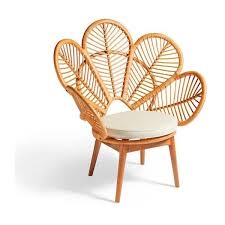 Grandin Road Daisie Rattan Chair Natural 369 Liked On Polyvore Featuring Home Furniture Chairs Fl Rattan Chair Rattan Armchair White Rattan Furniture