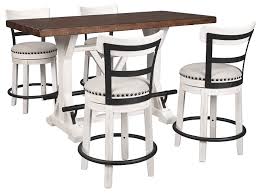 Find the perfect home furnishings at hayneedle, where you can buy online while you explore our room designs and curated looks for tips, ideas counter height kitchen & dining room tables. Valebeck Counter Height Dining Table And 4 Barstools D546 13 424 4 Dining Room Groups Today S Rental